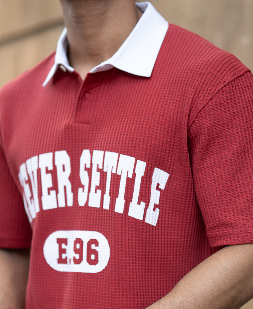 Brick Red Printed T-Shirt