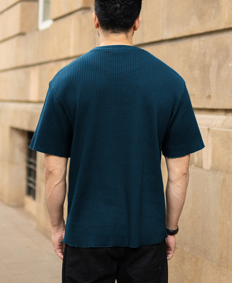 Blue Coral Structured T-Shirt