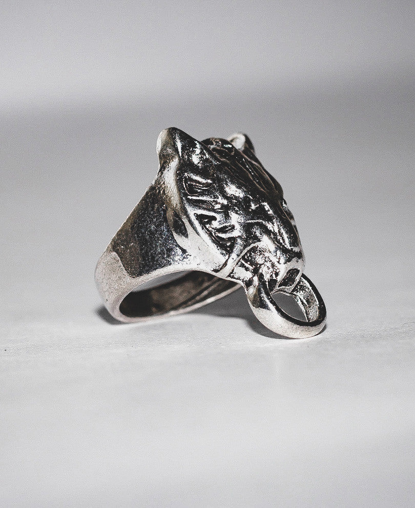Devil Mask Silver Ring
