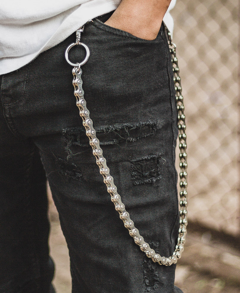 Silver Bikers Jeans Chain