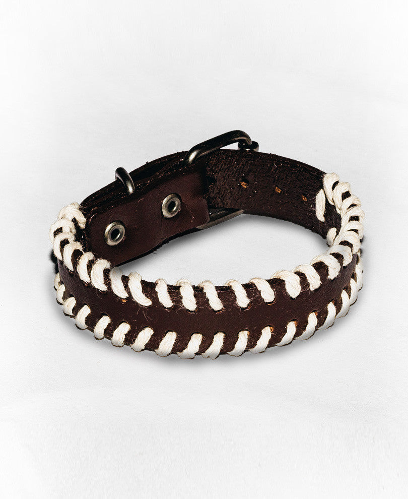 Brown Wristband With Lock