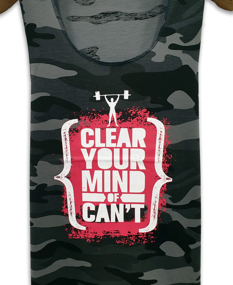 Grey Camouflage Gym Vest