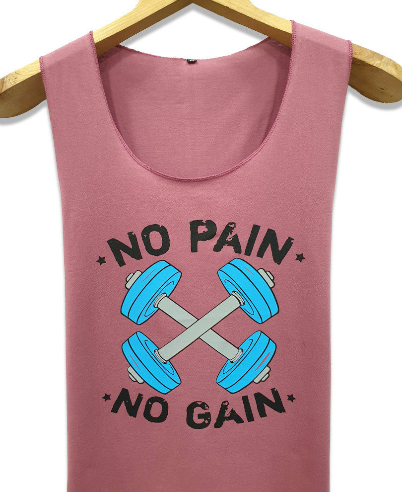 Rusty Pain No Pain No Gain Gym Vest