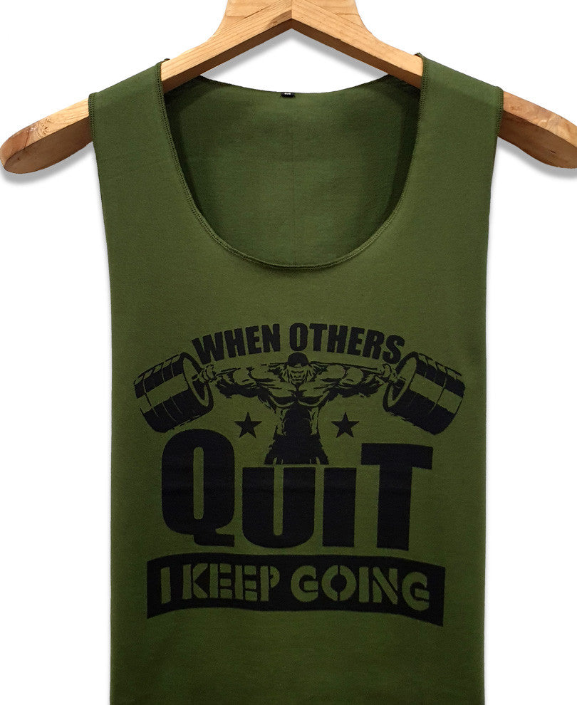 Green Gym Quotes Vest