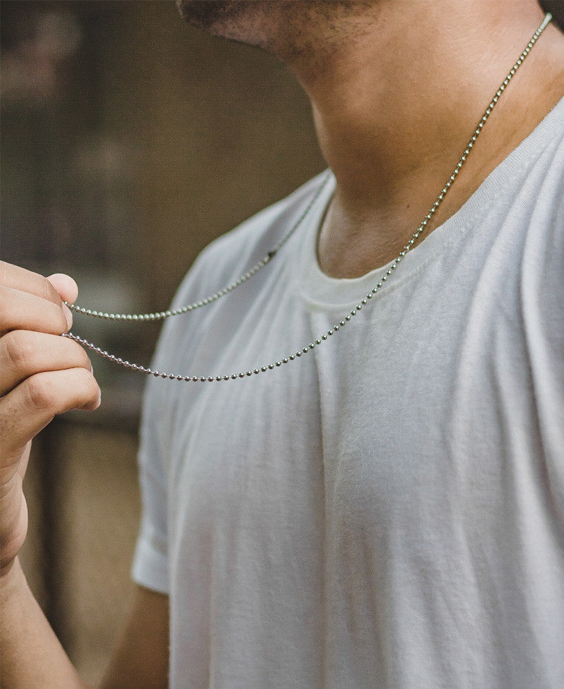 Silver Small Ball Chain