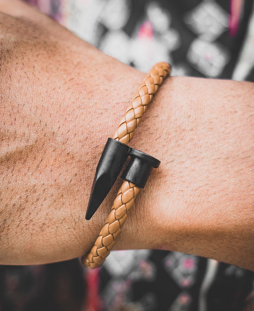 Light Brown Bullet Bracelet