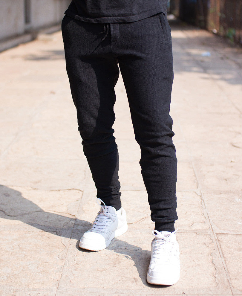 Black With Back Pocket Joggers