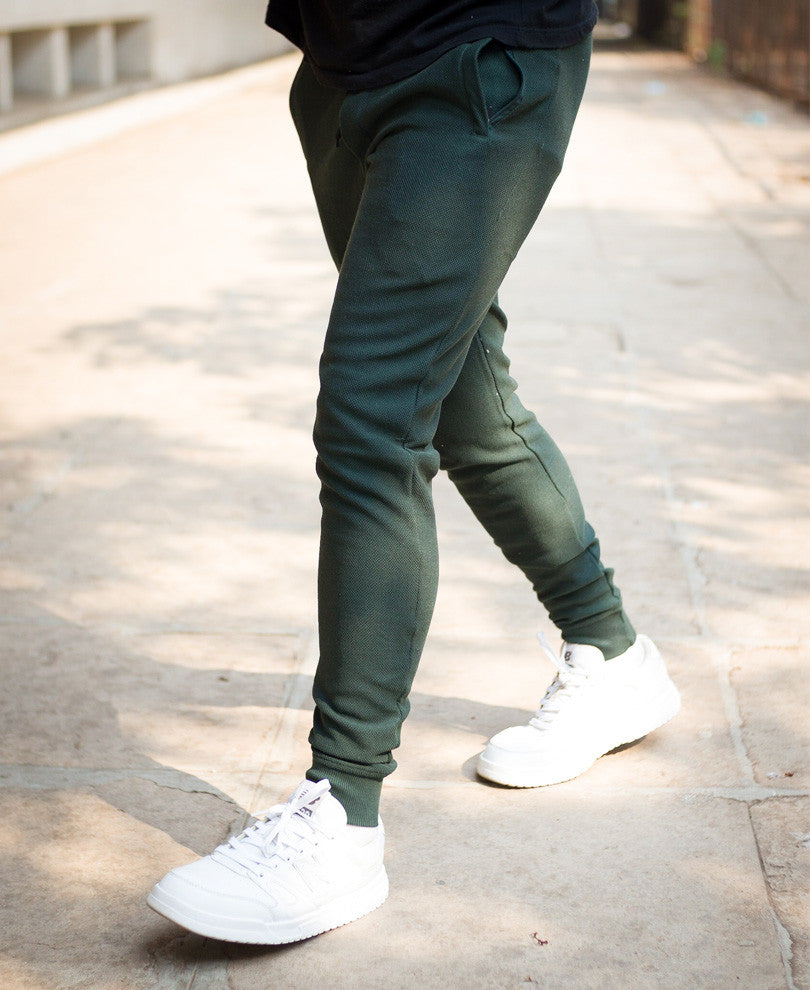 Olive Green With Back Pocket Joggers