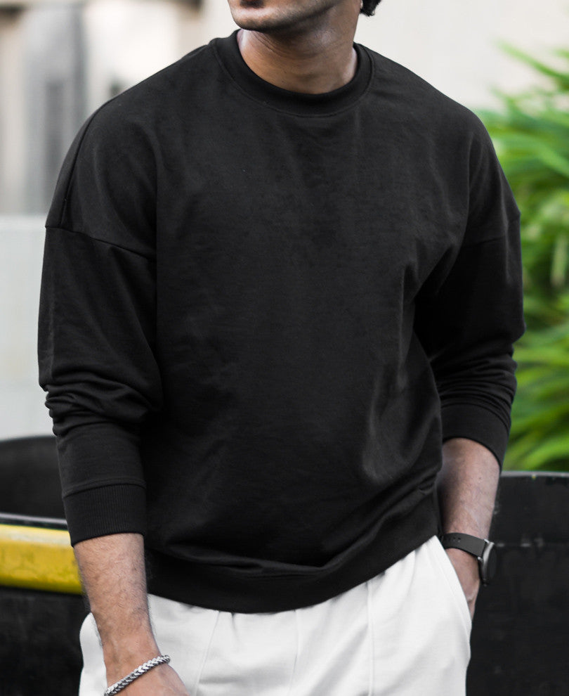 Plain Black Sweatshirt