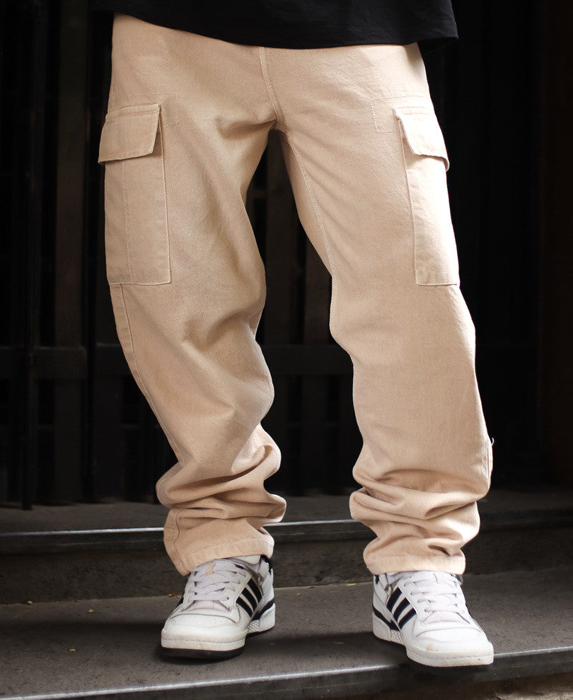 Beige Carpenter Regular Fit Jeans