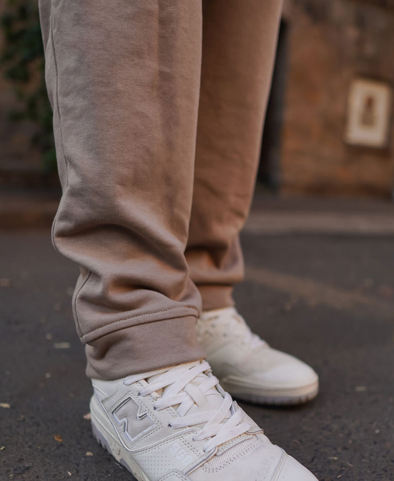 Beige Regular Fit Joggers