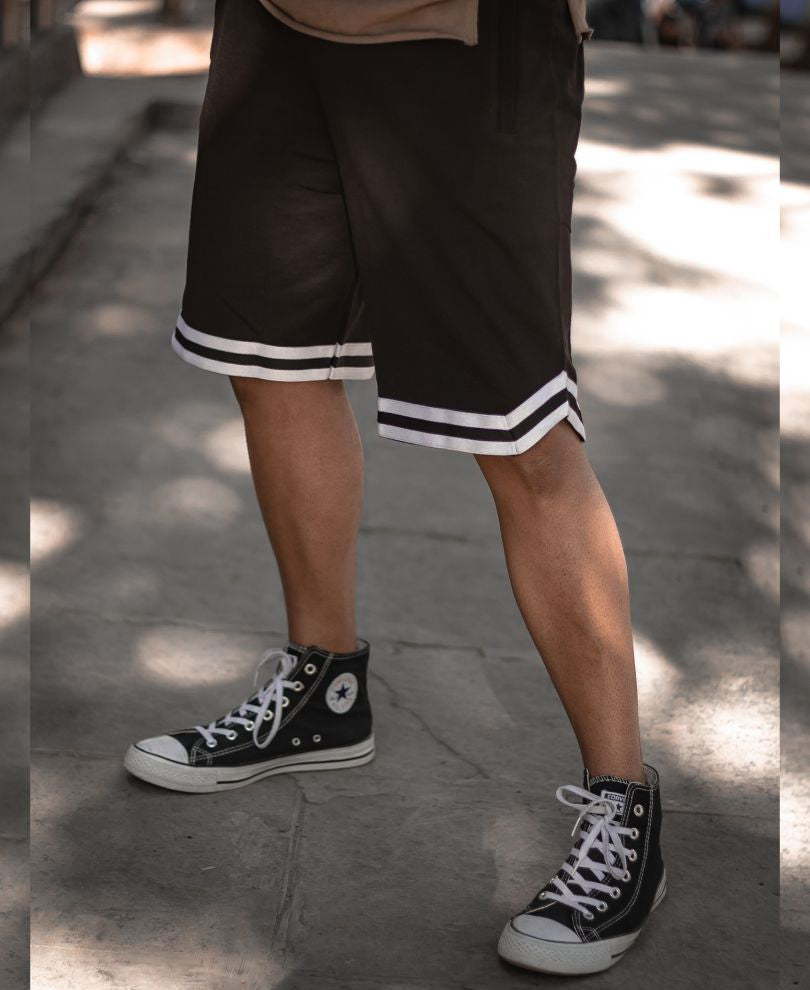 Urban Black Stripes Shorts