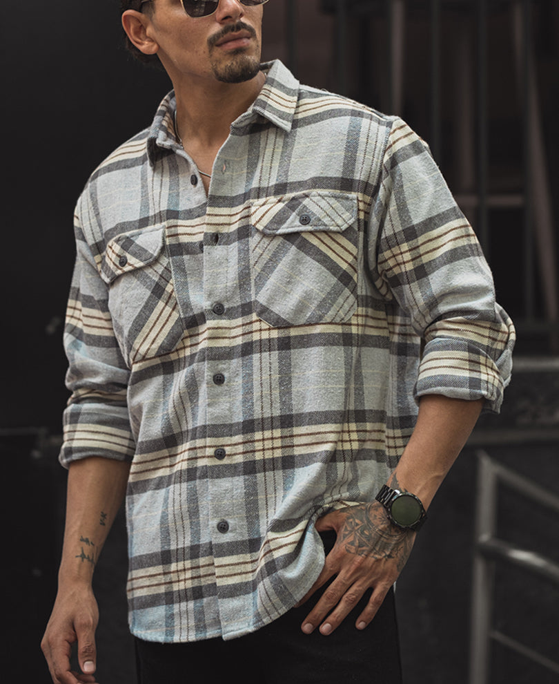 Multi Colour Checks Regular Fit Full SleevesÃ‚Â Overshirt