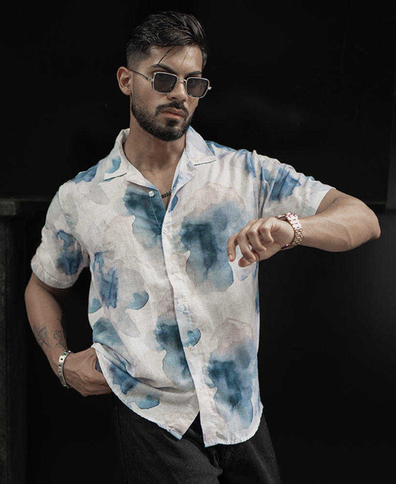 Multi Colour Regular Fit Half Sleeves Shirt