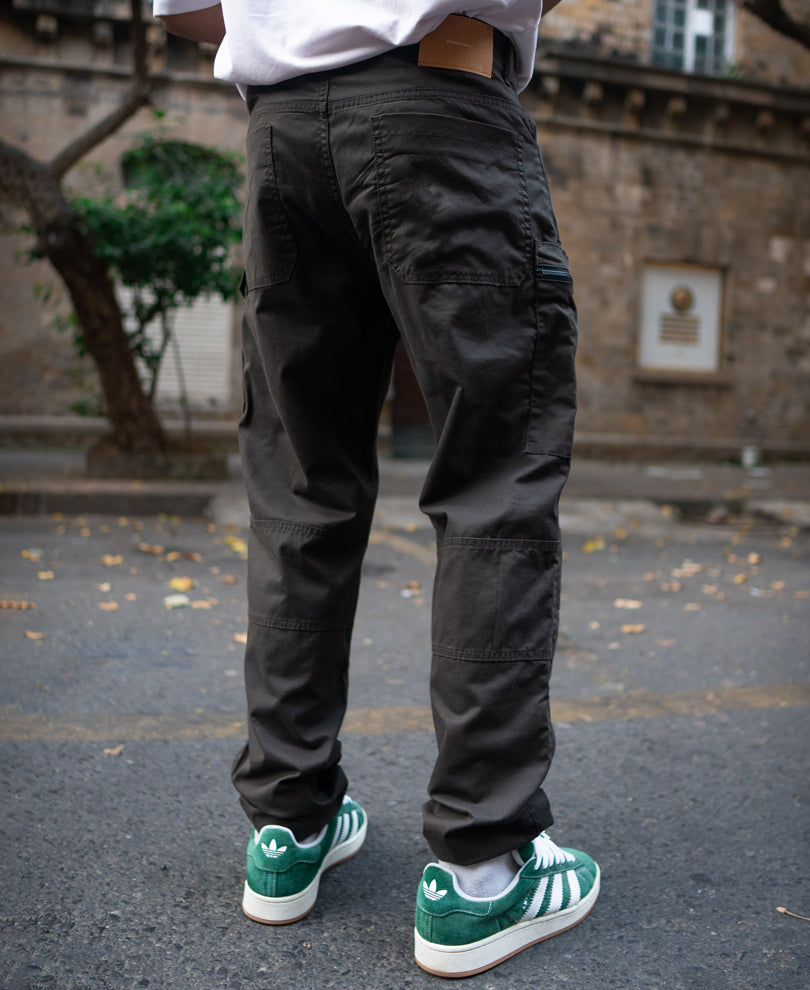 Dark Olive Cotton Cargos