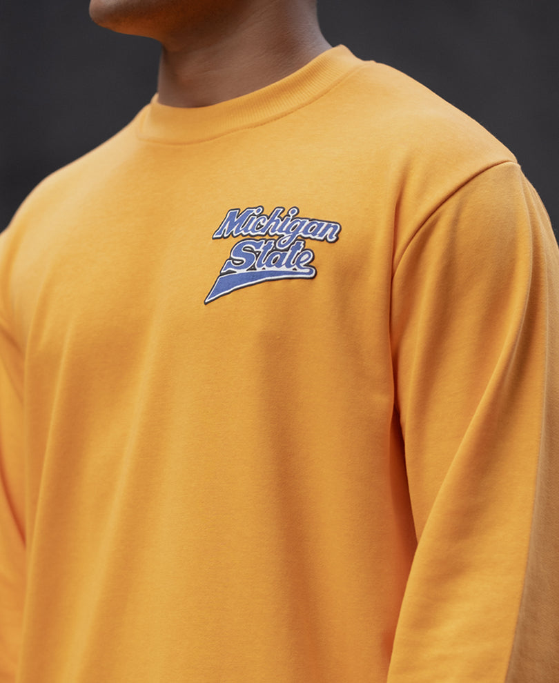 Mustard 98 Printed Regular Fit Full Sleeves T-Shirt