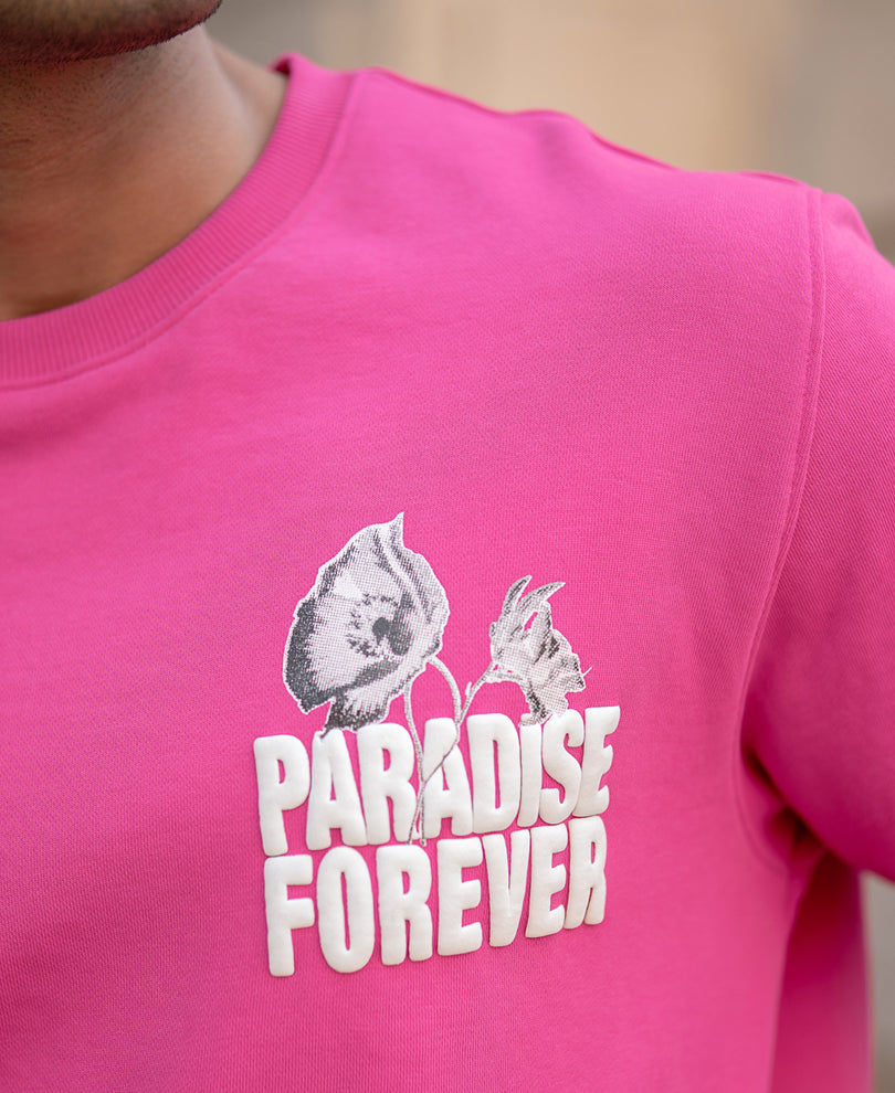 Pink Paradise Printed Sweatshirt