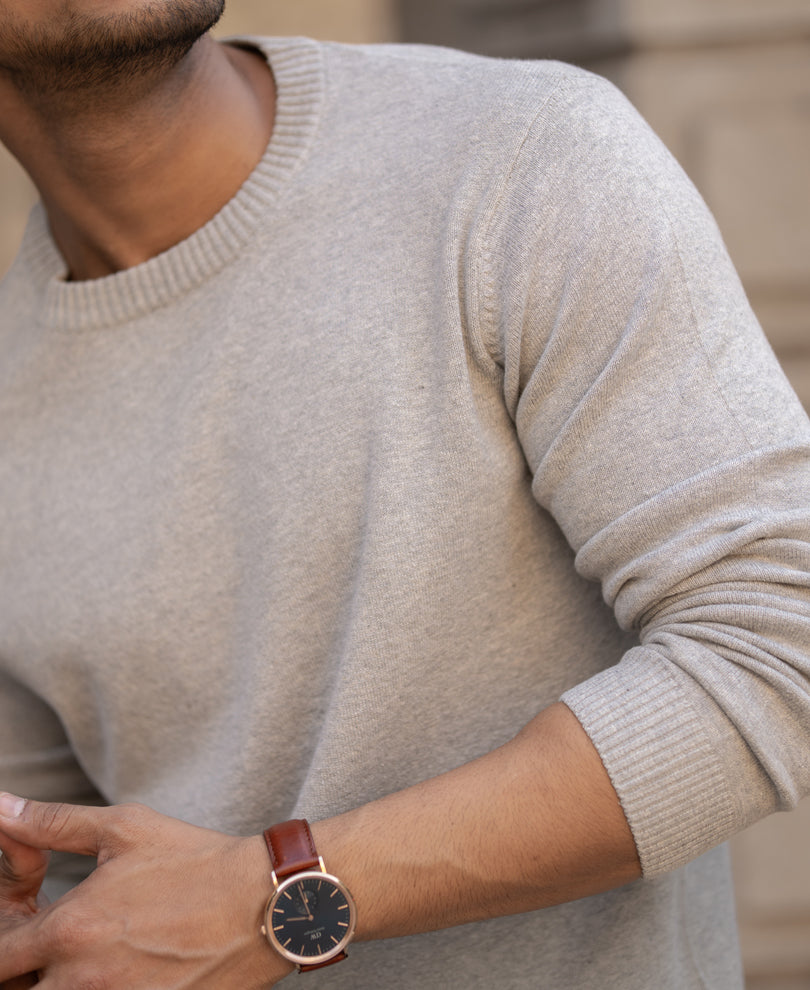 Grey Cotton Sweater