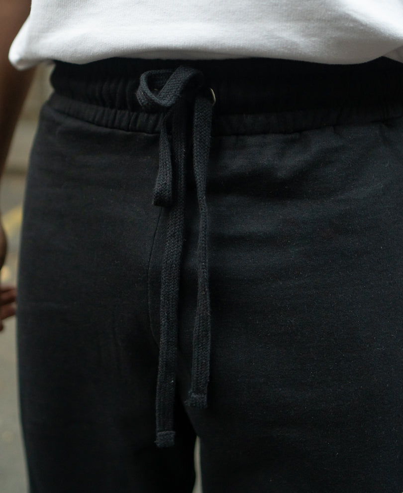 Black Printed Baggy Trackpant
