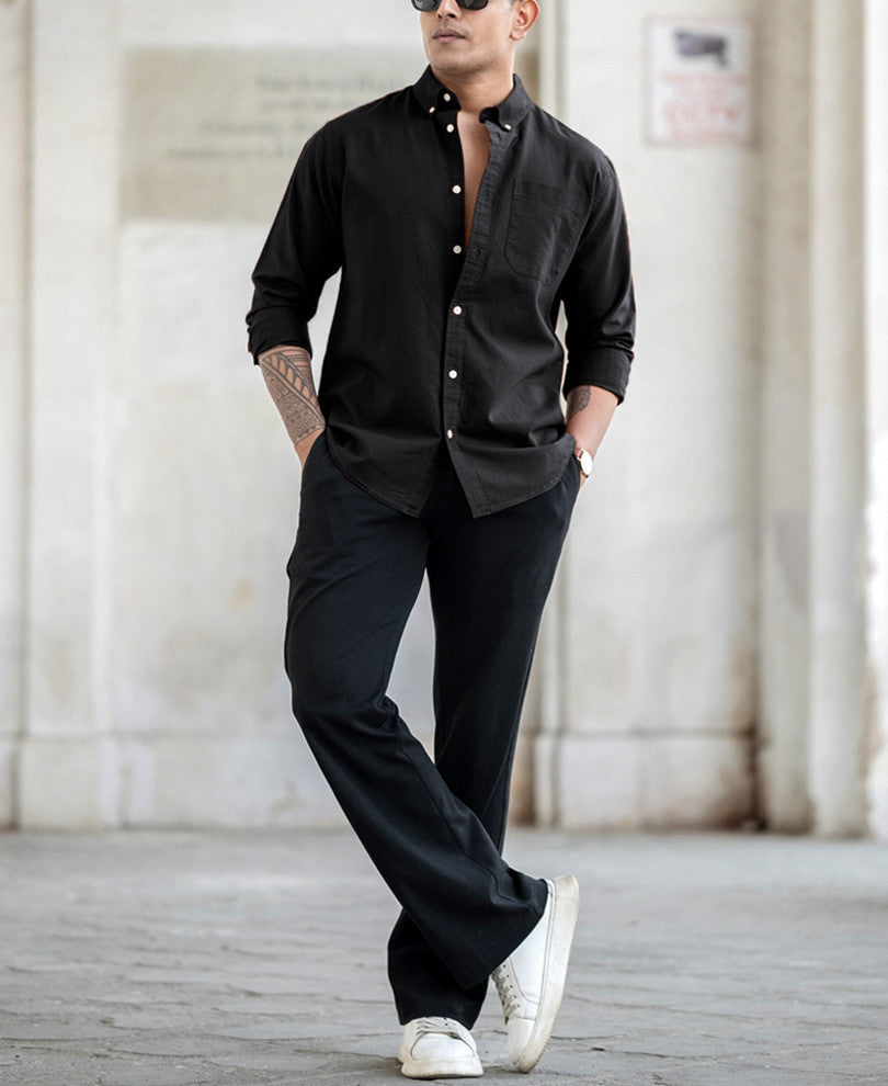 Black Oxford Shirt