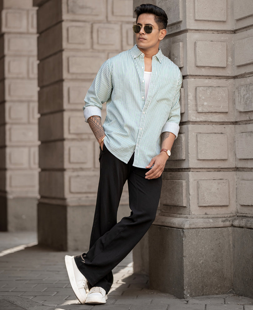 Green Stripe Shirt