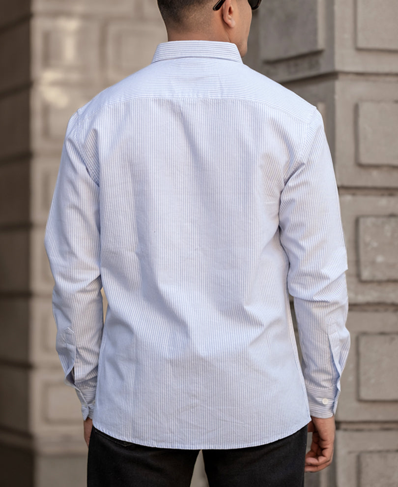 Blue Pin Stripe Shirt