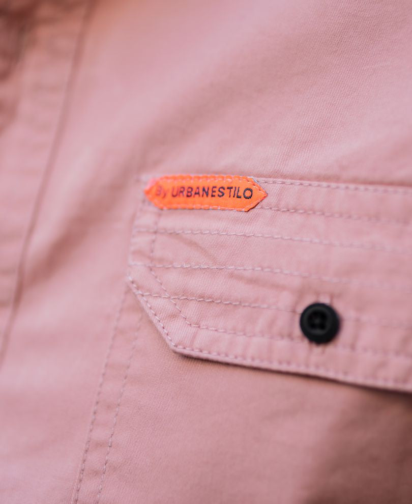 Urban Pink Plain Full Sleeves Shirt
