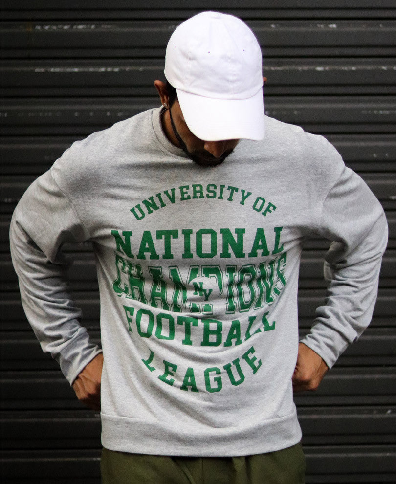 Grey Champions Print Oversize Drop Shoulder T Shirt
