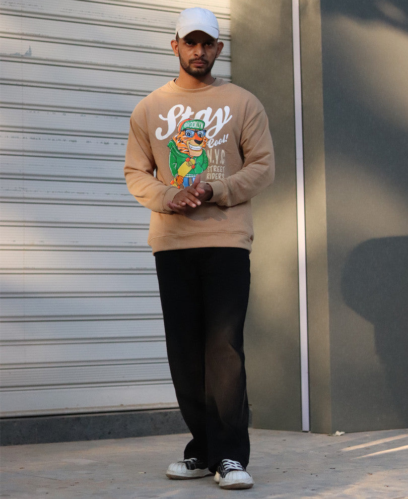 Camel Stay Cool Oversize Drop Shoulder T Shirt