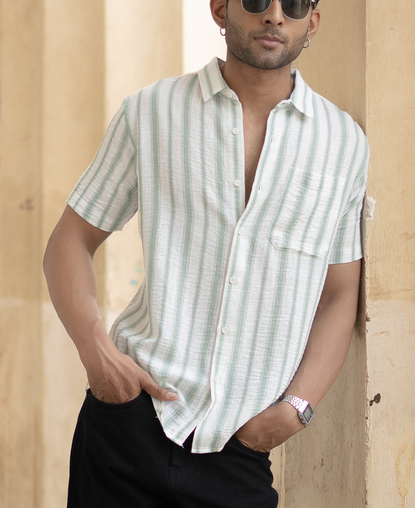 Pista Striped Shirt With Pocket