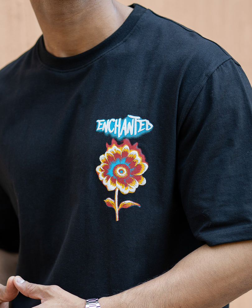 Black Enchanted Graphic T-Shirt