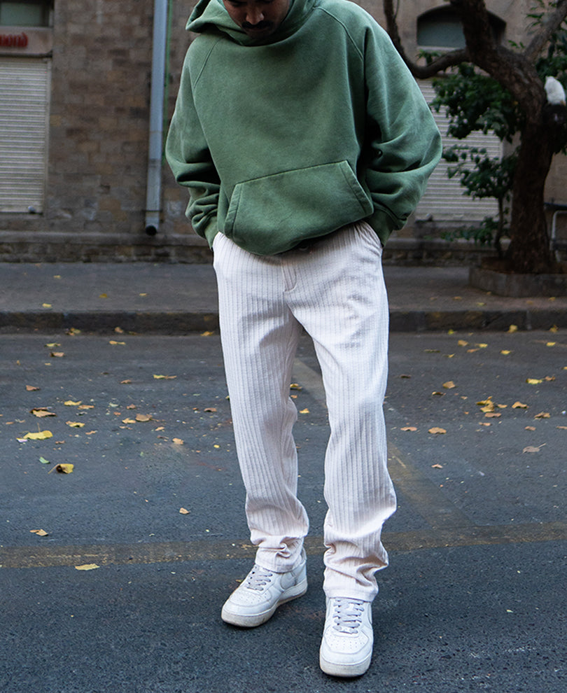 Light Fawn Crushed Regular Fit Track Pant