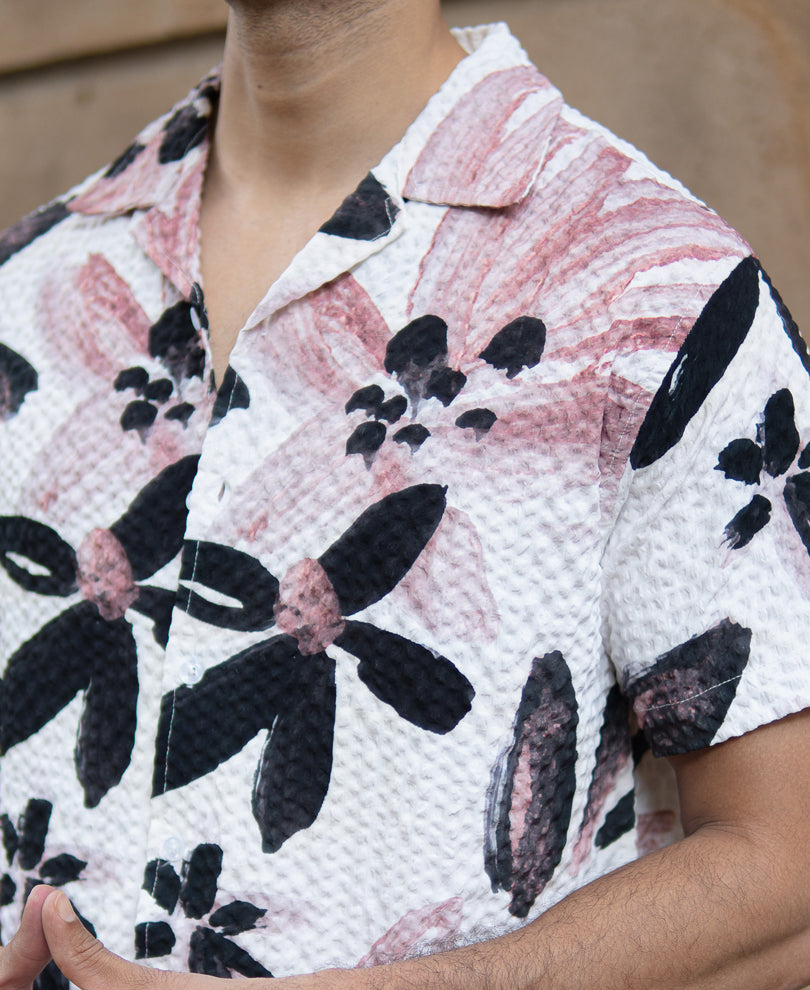 Floral Print Structured Shirt
