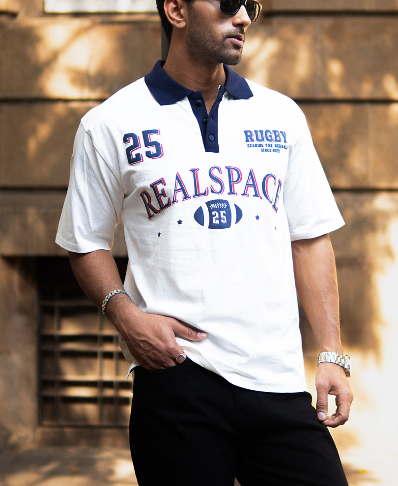Off white Graphic Polo T-Shirt