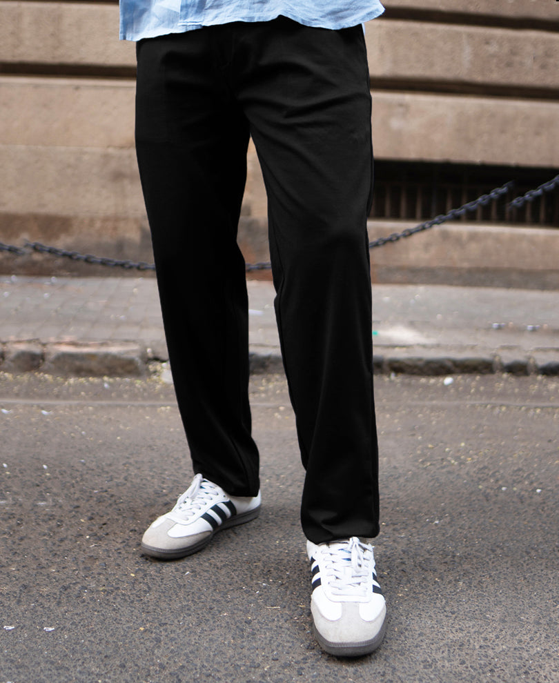 Black Knit Formal Pant