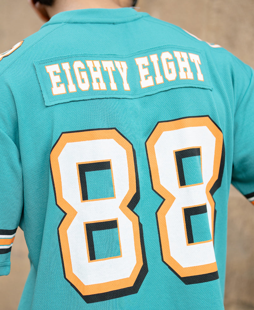 Sea Green Printed Jersey T-Shirt