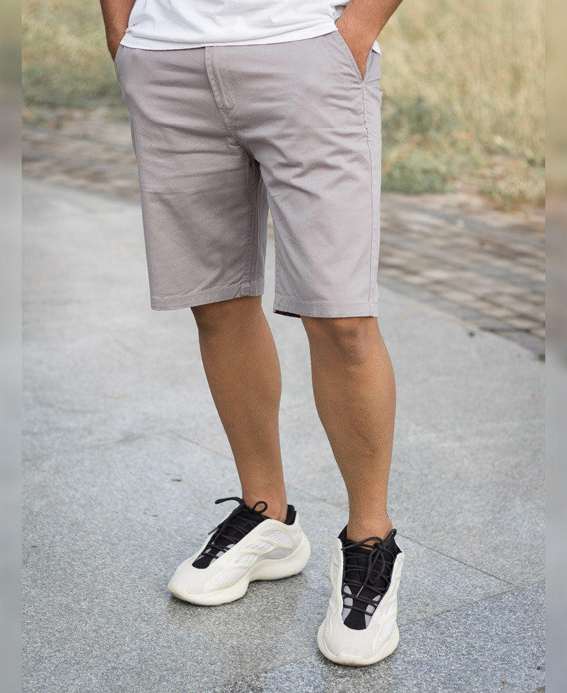 Grey Cotton Short