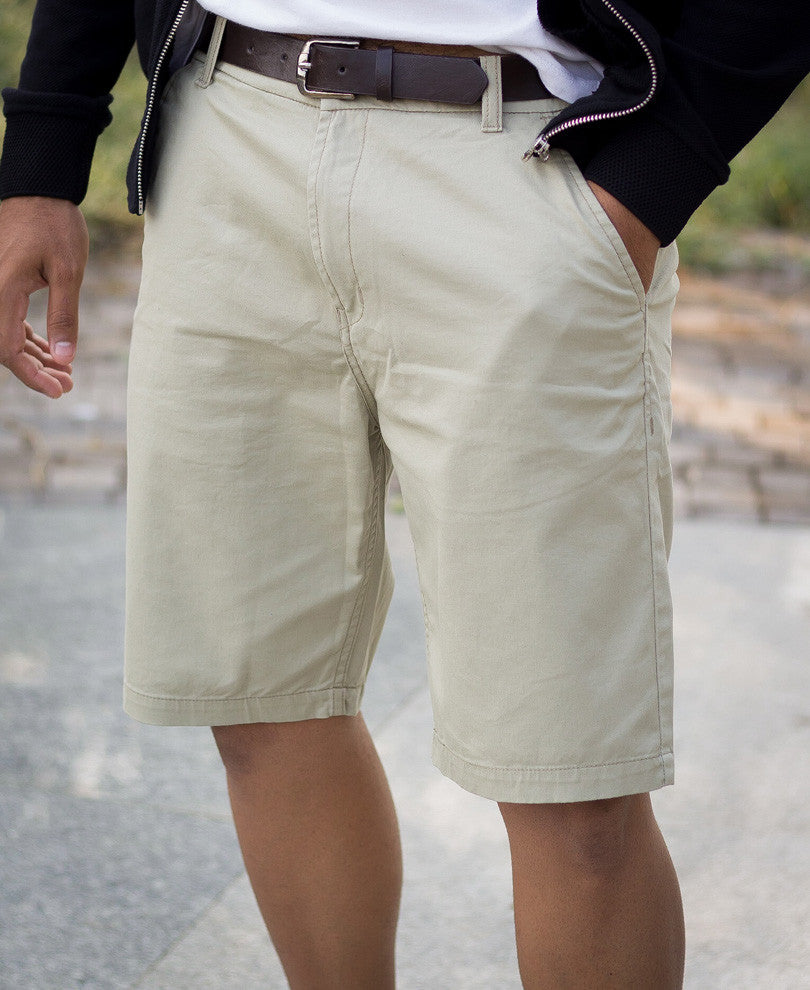 Pista Green Cotton Short