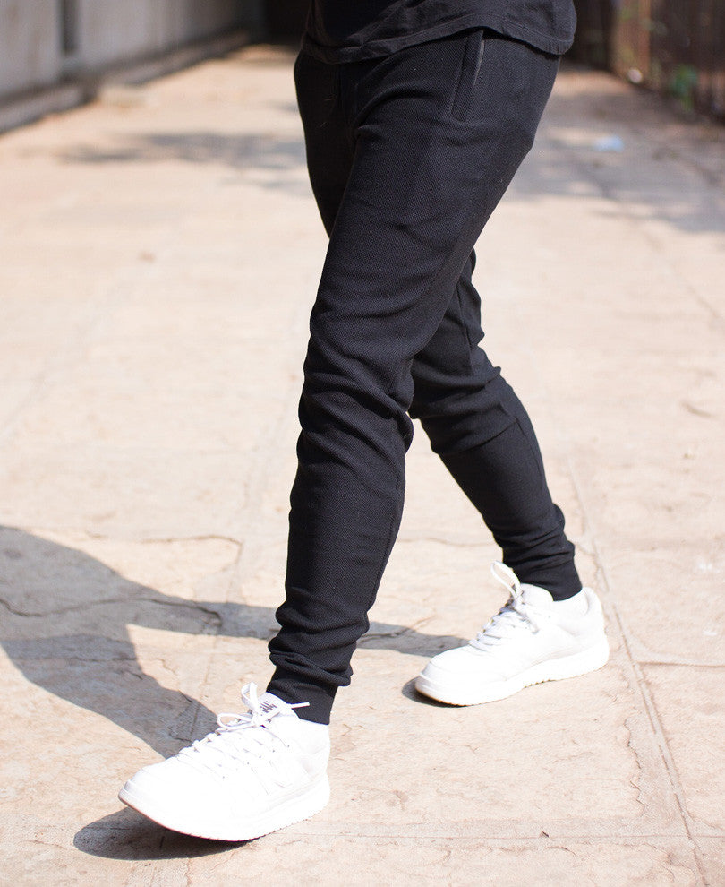 Black With Back Pocket Joggers