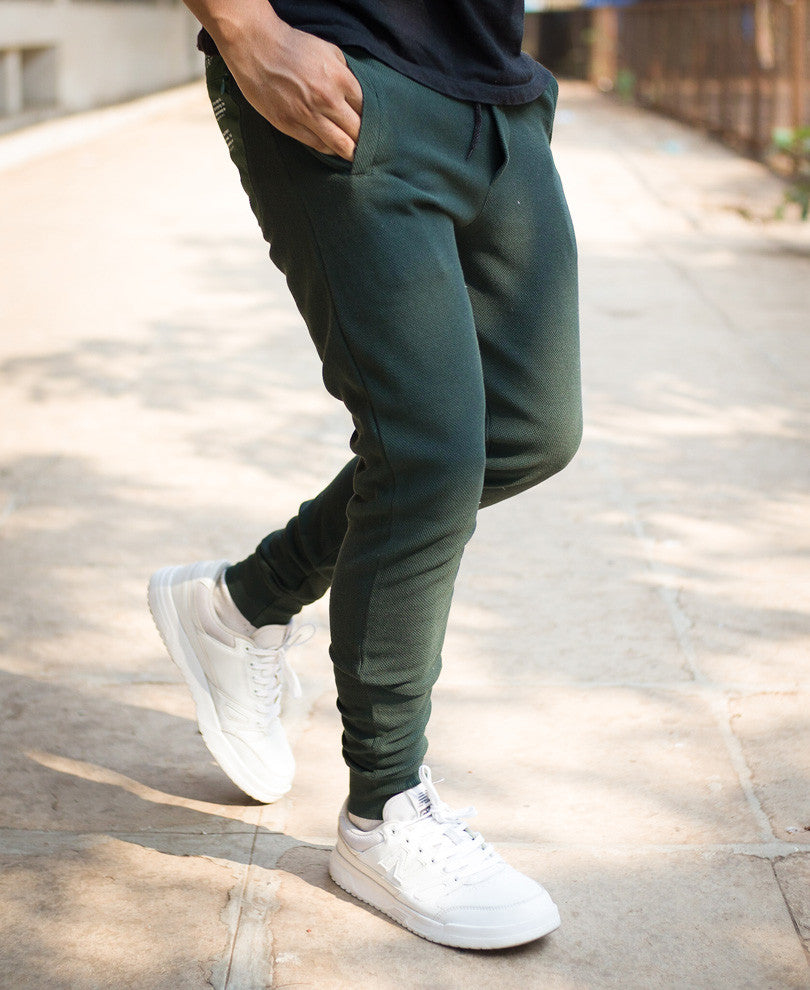 Olive Green With Back Pocket Joggers
