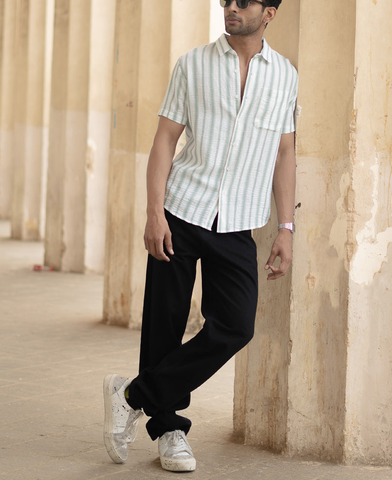Pista Striped Shirt With Pocket