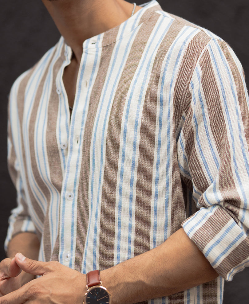 Multi Colour Stripes Full Sleeves Shirt