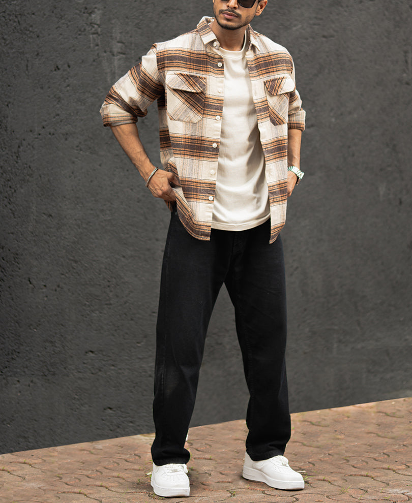 Multi Colour Checked Regular Fit Full Sleeves Shirt