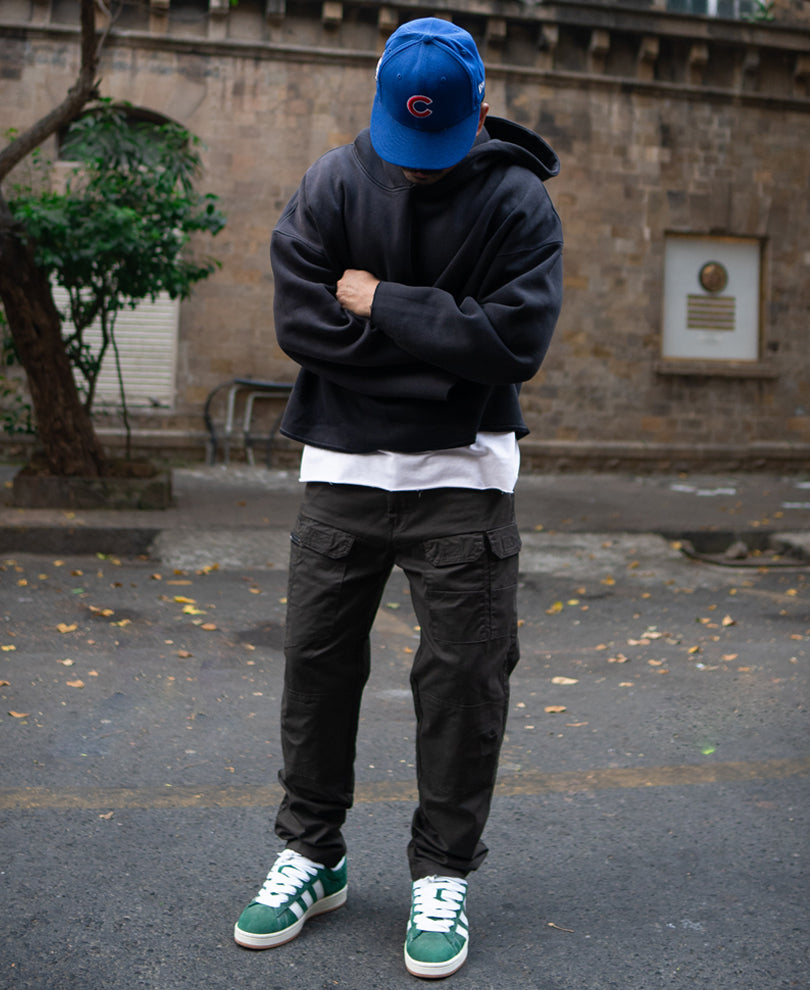 Dark Olive Cotton Cargos