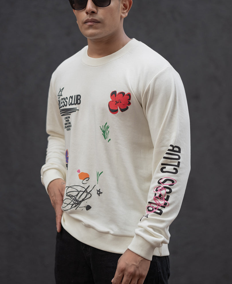 Off-White Oversized Full Sleeves T-Shirt