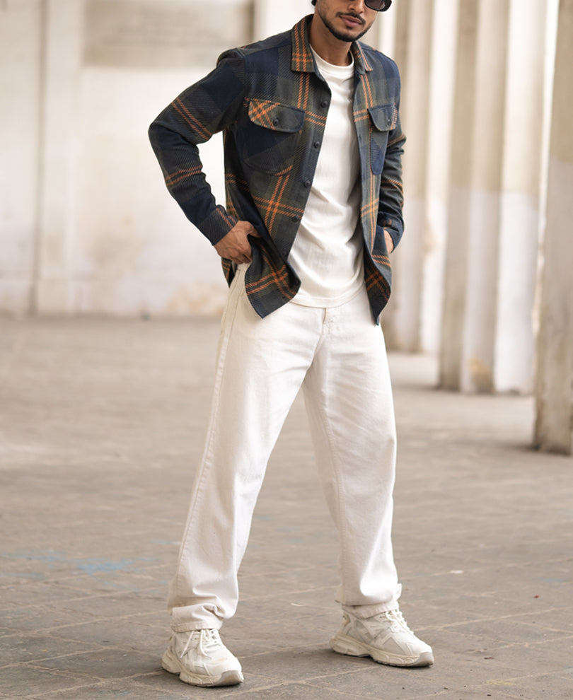 Multicolour Checked Regular Fit Full Sleeves Shirt