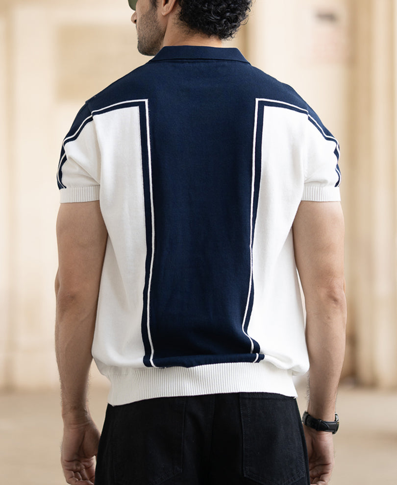 Navy Regular Fit Half Sleeve T-Shirt