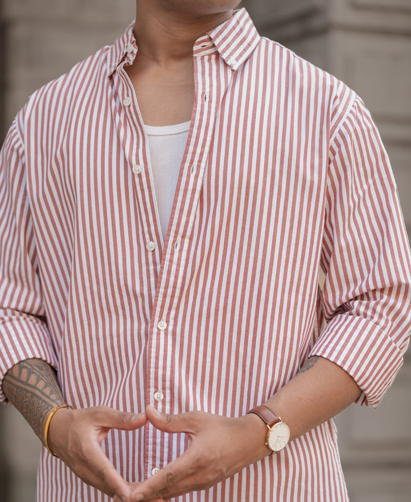 Rust Stripe Shirt