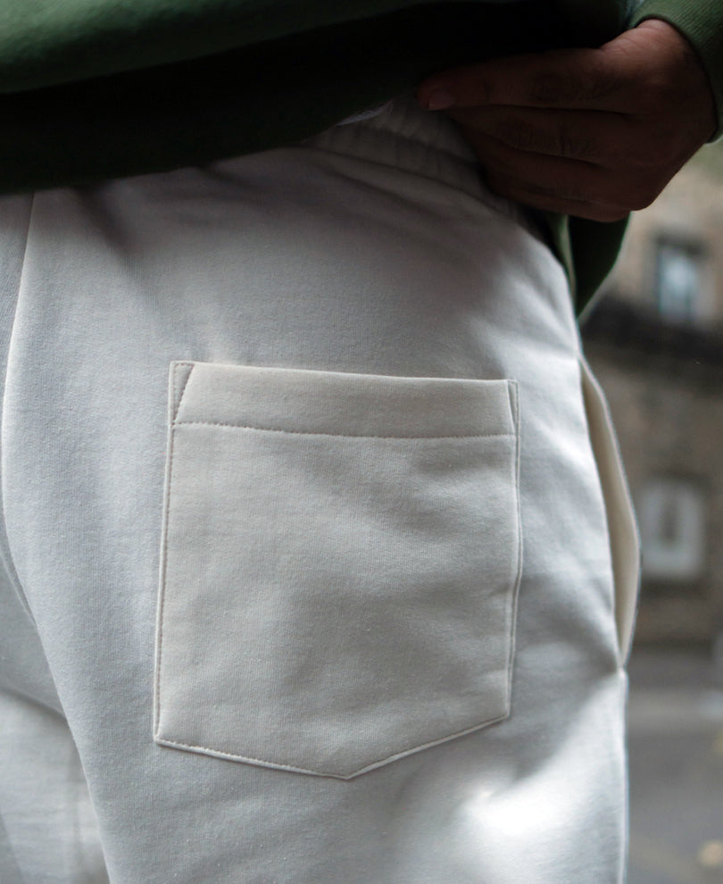 White Printed Baggy Track Pant