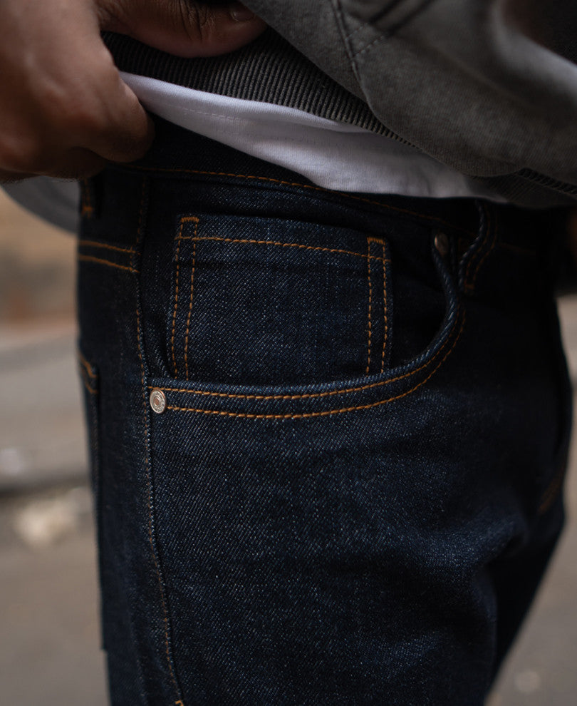 Raw Indigo Regular Fit Denim Jeans